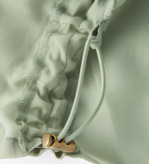 RANAN（ラナン）の「シアー素材ドロストカーゴスカート（ロングスカート）」｜詳細画像