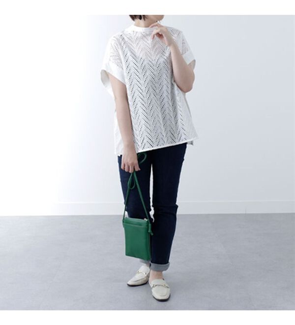 BELLUNA（ベルーナ）の「リーフ刺しゅうブラウス（ブラウス）」｜詳細画像