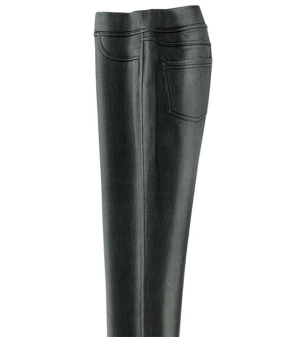 BELLUNA（ベルーナ）の「あったか裏起毛！ホカロンパンツ（フルレングスパンツ）」｜杢調ツイル