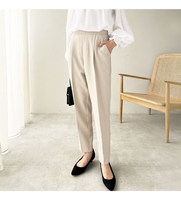 GeeRA（ジーラ）の「美脚きれい魅せ！テーパードパンツ（フルレングスパンツ）」｜詳細画像