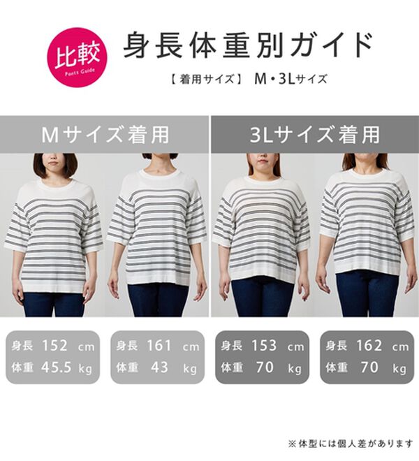 BELLUNA（ベルーナ）の「【接触冷感！】シャリ冷や高見えニットＴ（ニット・セーター）」｜詳細画像
