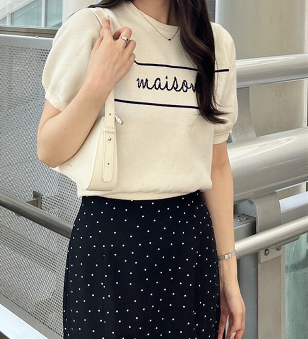 GeeRA（ジーラ）の「ロゴサマージャガードニット（ニット・セーター）」｜詳細画像