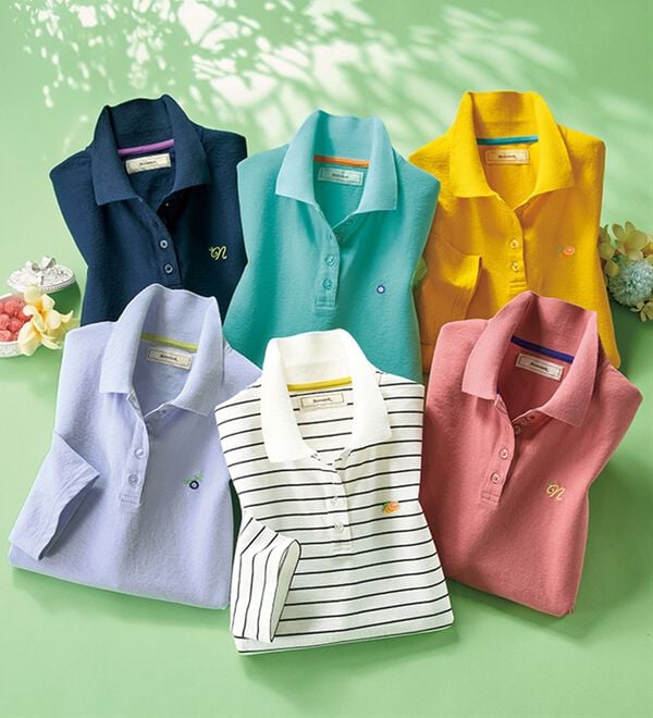 ルフラン（ルフラン）の「さらっとアクティブポロシャツ（ポロシャツ）」｜詳細画像