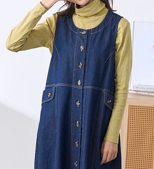 BELLUNA（ベルーナ）の「【選べる衿】肌に優しい綿１００％暖か発熱素材プルオーバー＜ベルホット　コットン＞（カットソー）」｜詳細画像