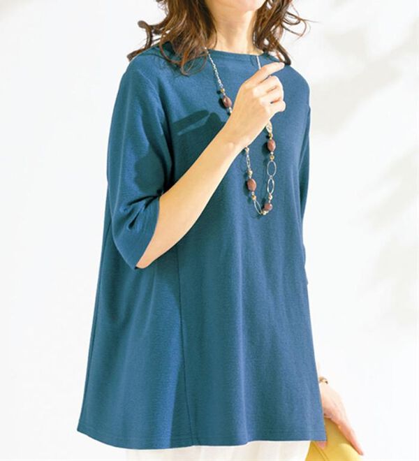 ルフラン（ルフラン）の「汗じみ対策ひんやりマチ付プルオーバー（カットソー）」｜詳細画像