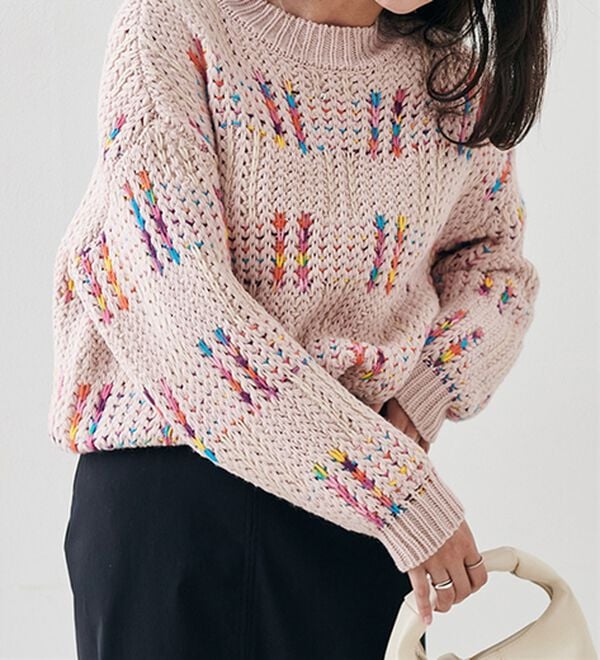 RANAN（ラナン）の「カラフルニットプルオーバー（ニット・セーター）」｜詳細画像