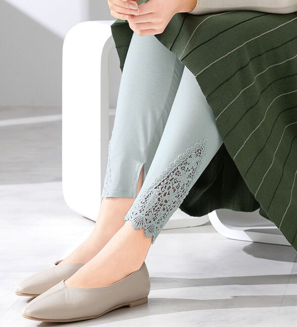 LAVIENNE（ラヴィエンヌ）の「【３色組】涼感おしゃレギンス（靴下・ストッキング）」｜詳細画像