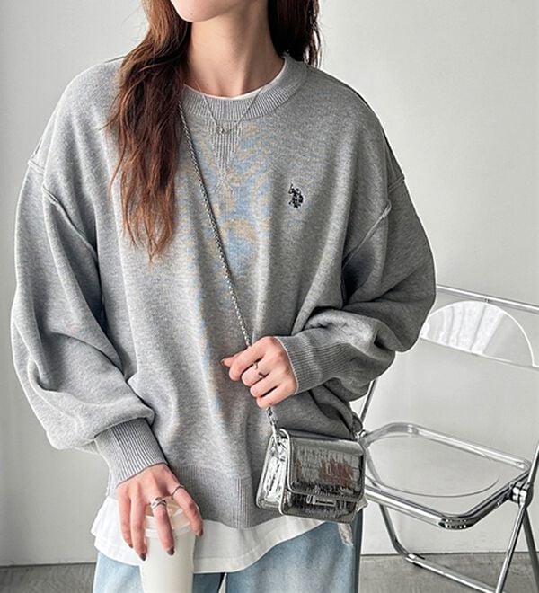 GeeRA（ジーラ）の「【U.S. POLO ASSN.】スウェットライクニット（ニット・セーター）」｜詳細画像
