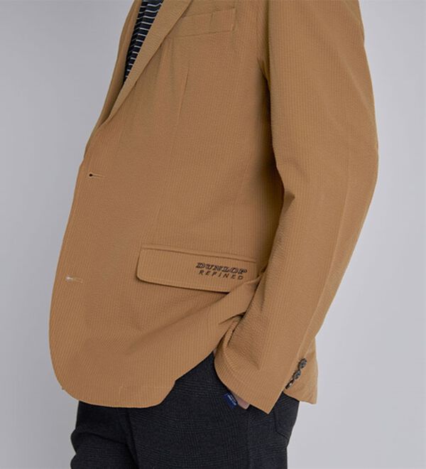 「＜ダンロップ・リファインド＞さらっと軽快サッカーテーラード（メンズジャケット）」｜詳細画像