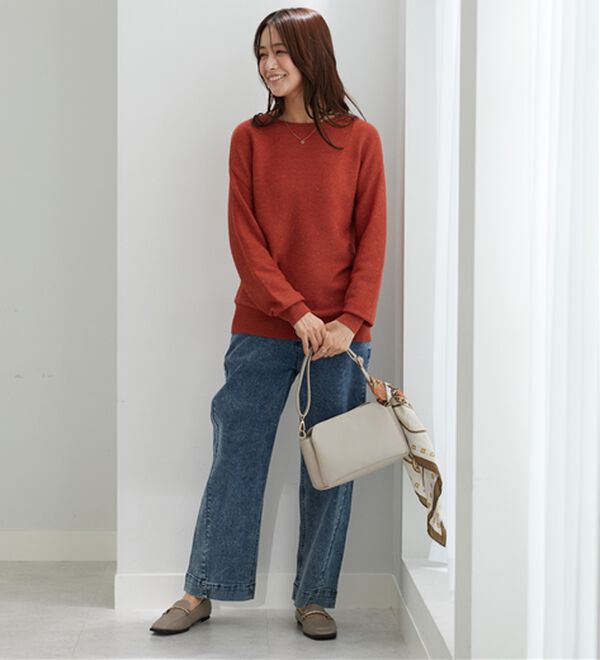 BELLUNA（ベルーナ）の「ラメ調もちもちニットプルオーバー（ニット・セーター）」｜詳細画像