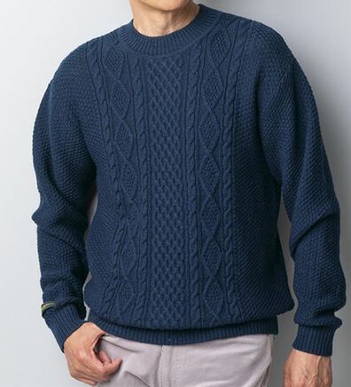 「＜キンロック　アンダーソン＞英国羊毛セーター　クルーネック（メンズニット・セーター）」