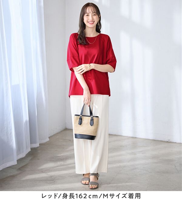 alotta（アロッタ）の「【6つの機能付】ランタンスリーブカットソー（カットソー）」｜詳細画像