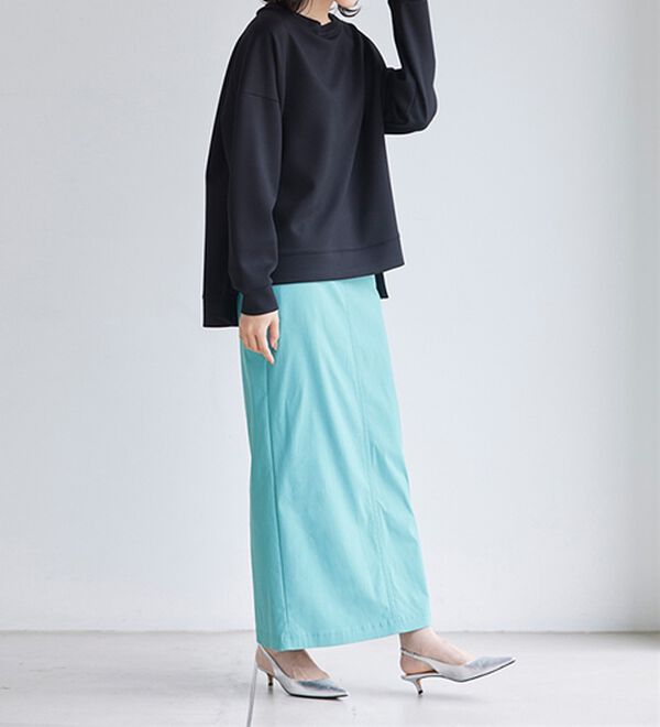 RANAN（ラナン）の「＜ＨＳ＞編立衿ポイントきれいめスウェット（カットソー）」｜詳細画像