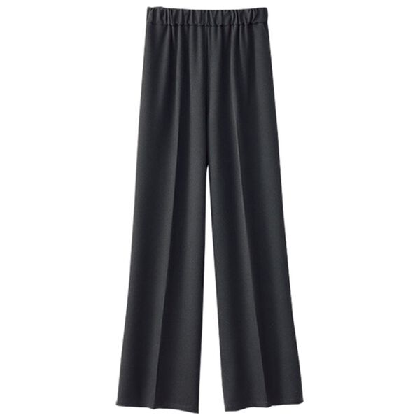 BELLUNA（ベルーナ）の「ウールライクワイドパンツ（ワイドパンツ・ガウチョ）」｜ブラック