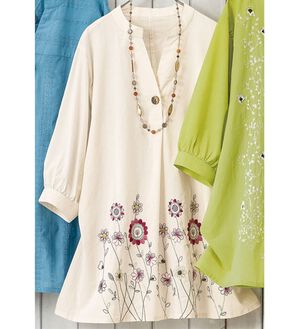 ルフラン（ルフラン）の「刺しゅうブラウスセレクション（ブラウス）」｜オフ白