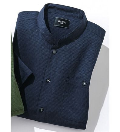 「涼風感じるゆったり７分袖シャツ（メンズシャツ）」