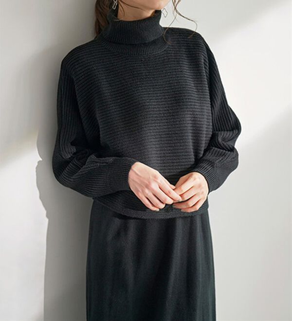 RANAN（ラナン）の「【２点セット】ニットワンピースアンサンブル（ニットワンピース）」｜詳細画像