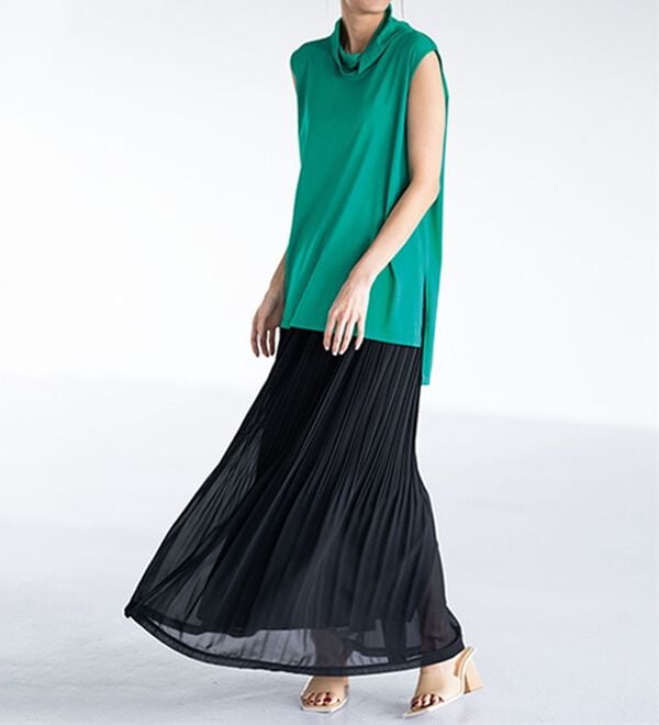 RANAN（ラナン）の「シフォンプリーツマキシスカート（ロングスカート）」｜詳細画像