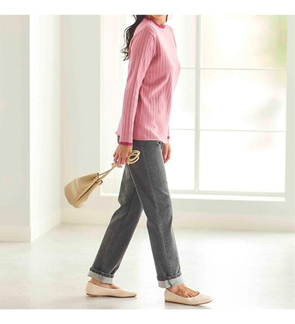 BELLUNA（ベルーナ）の「コットンミックスリブセーター（ニット・セーター）」｜詳細画像