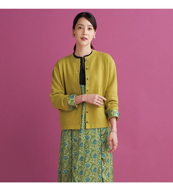 BELLUNA（ベルーナ）の「＜ウィリアムモリス柄＞カーディガン（ニットカーディガン）」｜詳細画像