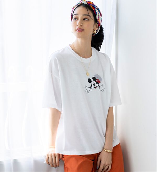BELLUNA（ベルーナ）の「＜Ｄｉｓｎｅｙ＞綿混素材ゆるっとＴシャツ（カットソー）」｜詳細画像
