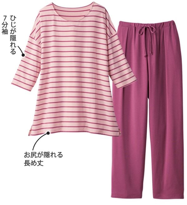 「【２着組】１日中着ていたくなるひんやりパジャマ（パジャマ・ルームウェア）」｜詳細画像