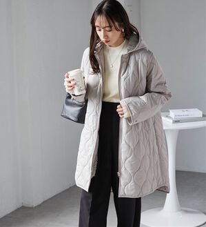 RANAN（ラナン）の「３ｗａｙキルティングロングコート（ロングコート）」｜アイボリー