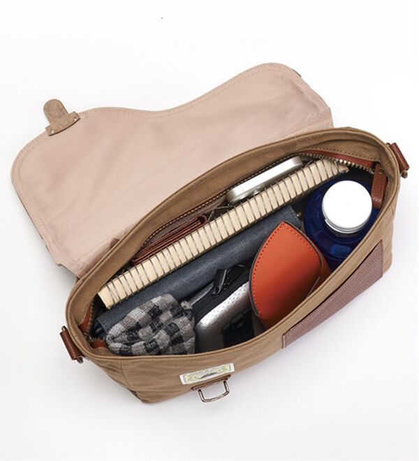 「大人に似合う国産帆布のこだわりショルダー（メンズショルダーバッグ）」｜詳細画像