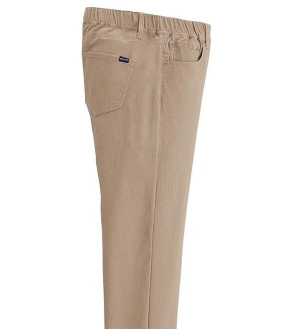 「大人の爽快カラーパンツ（メンズフルレングスパンツ）」｜ベージュ