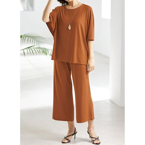 BELLUNA（ベルーナ）の「【２着組】ヒンヤリ冷感！イージーセットアップ（セットアップ）」｜詳細画像