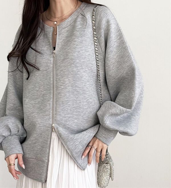 GeeRA（ジーラ）の「前後２ＷＡＹダブルジップスウェット（カットソー）」｜詳細画像