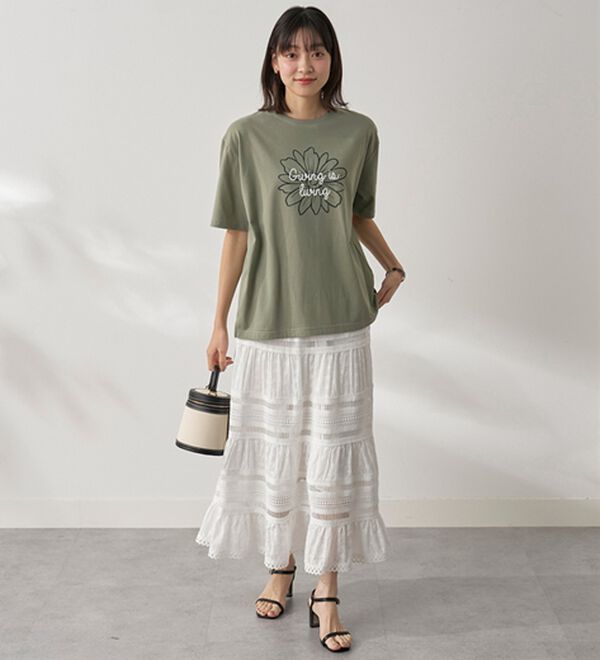 BELLUNA（ベルーナ）の「汗ジミ対策！よれない大人のプリントＴシャツ（Tシャツ）」｜詳細画像