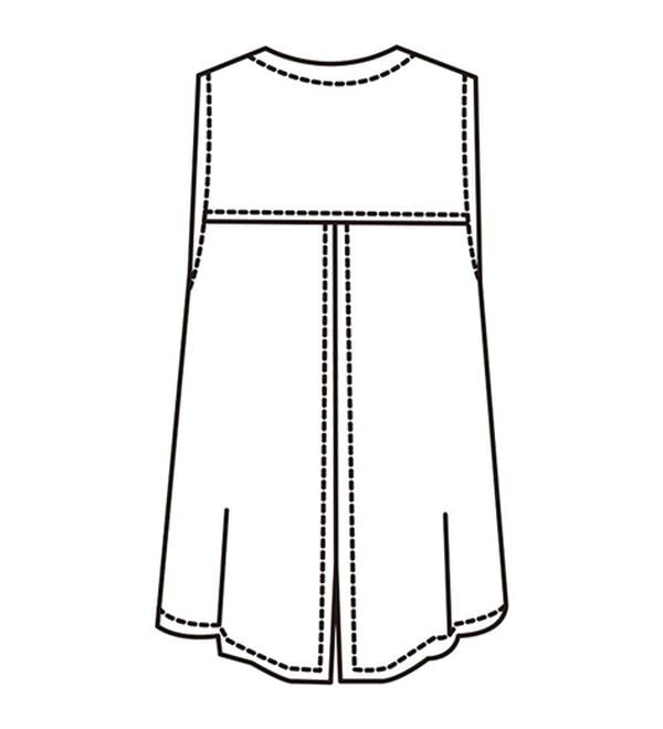 BELLUNA（ベルーナ）の「綿麻素材切替デザインロングベスト（ベスト）」｜詳細画像