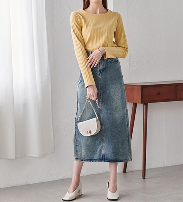 RANAN（ラナン）の「バックパール調釦リブカットソープルオーバー（カットソー）」｜詳細画像