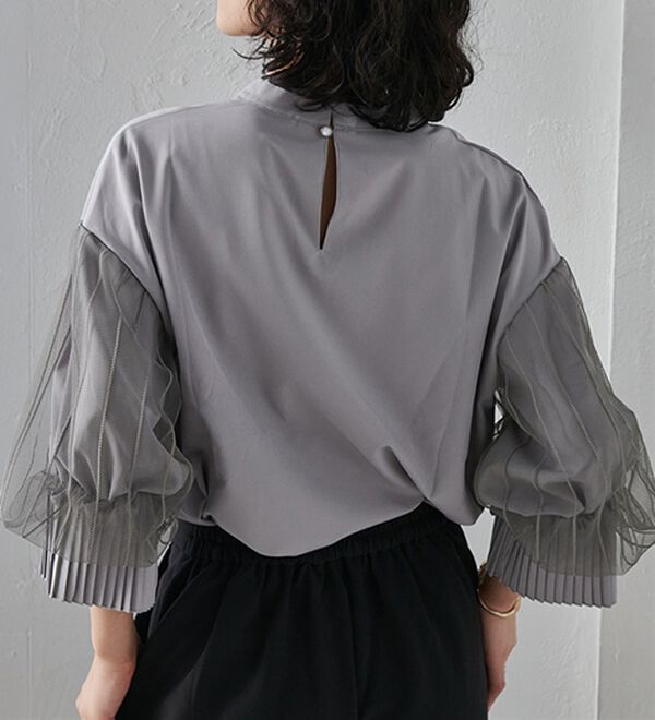 ボリュームフリル袖シアーブラウス - ベルーナ【公式】
