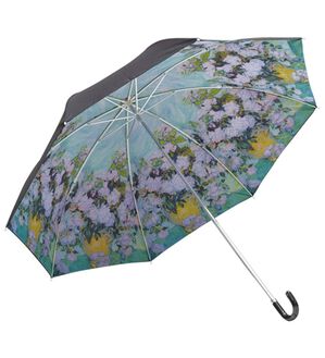「世界の名画晴雨兼用ＵＶカットセレブ傘（レイングッズ）」｜ゴッホ(ホワイトローズ)