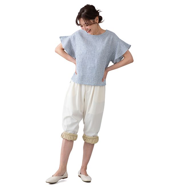 LAVIENNE（ラヴィエンヌ）の「新・さらっと涼感　メッシュガウチョキュロット（肌着・インナーウェア）」｜詳細画像