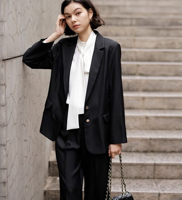 GeeRA（ジーラ）の「【２点セット】２ボタンボックスジャケットセットアップ（その他スーツ）」｜詳細画像