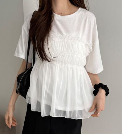 GeeRA（ジーラ）の「シアービスチェドッキングＴシャツ（カットソー）」