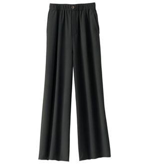 BELLUNA（ベルーナ）の「【快適Ｌａｂ．】驚きの軽さ！エアリードライワイドパンツ（ワイドパンツ・ガウチョ）」｜黒