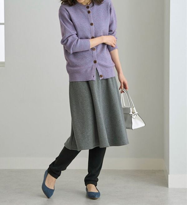 BELLUNA（ベルーナ）の「まるではく毛布！静電防止付レギンス付スカート（フルレングスパンツ）」｜詳細画像