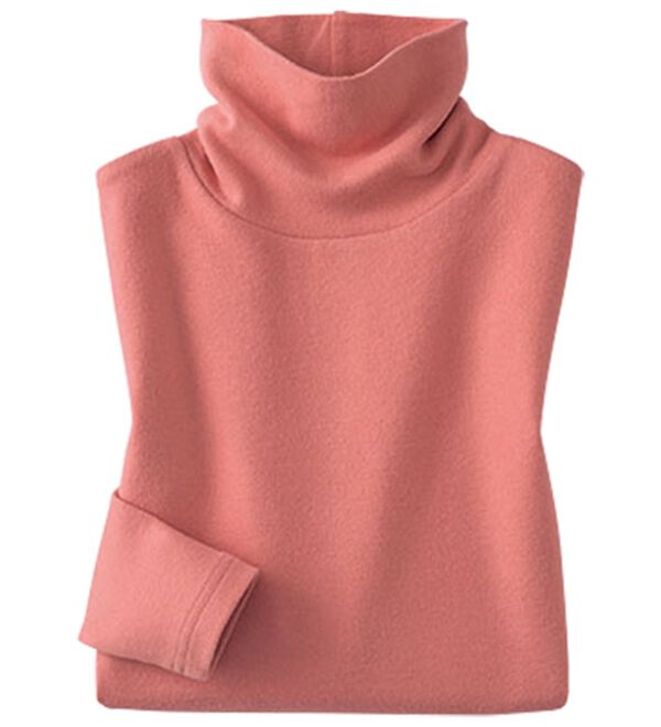 LAVIENNE（ラヴィエンヌ）の「超・暖　吸湿発熱　素肌よろこぶ綿１００％あったかインナー　タートルネックインナー（肌着・インナーウェア）」｜詳細画像