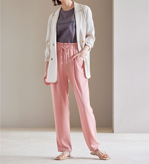 RANAN（ラナン）の「リラックスタックテーパードパンツ（フルレングスパンツ）」｜詳細画像