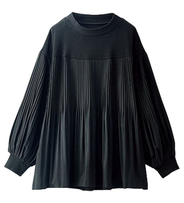 BELLUNA（ベルーナ）の「カットソー&times;プリーツ切替プルオーバー（カットソー）」｜詳細画像