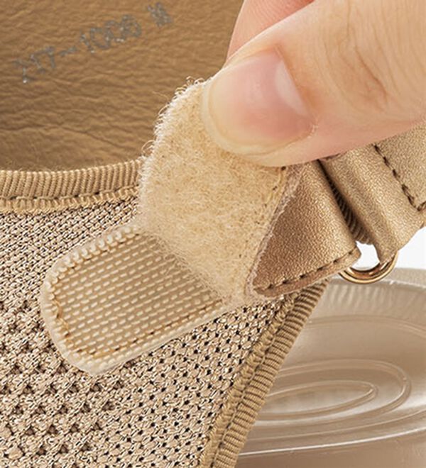 ルフラン（ルフラン）の「ヌーベルヴォーグリラックス　ビジュー付厚底ニットサンダル（サンダル・ミュール）」｜詳細画像