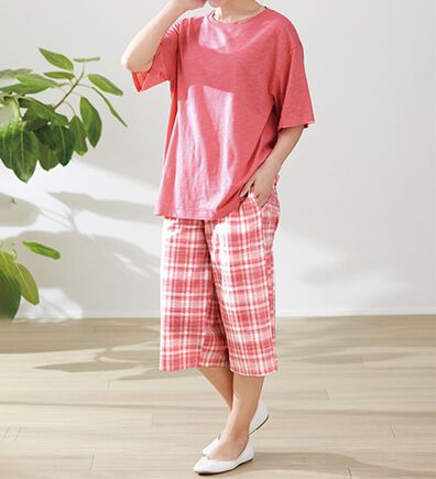 LAVIENNE（ラヴィエンヌ）の「ゆる涼カットソールームウェア（パジャマ・ルームウェア）」