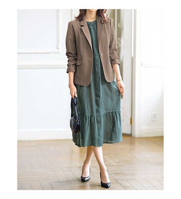 BELLUNA（ベルーナ）の「カジュアルコーデにきちんと感を！テーラードジャケット（テーラードジャケット）」｜詳細画像