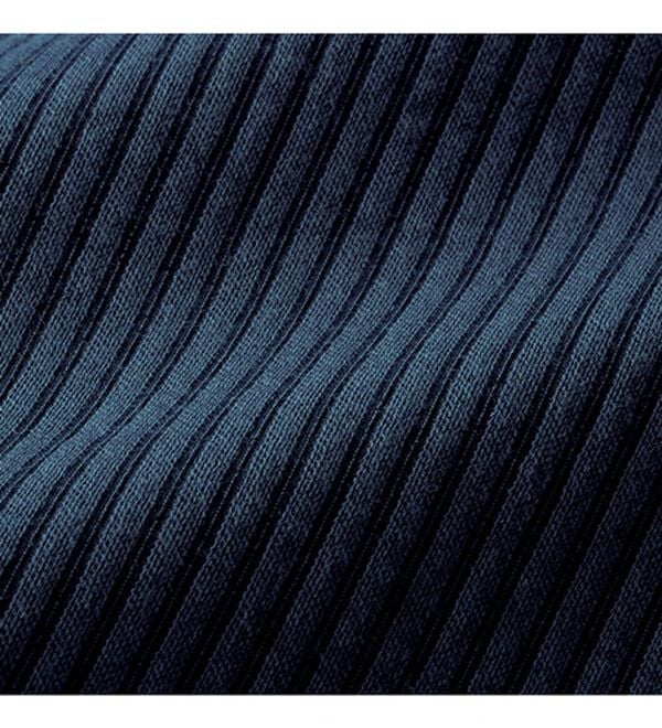 「＜ニコル　モリソン＞お洒落な７分袖スキッパーポロシャツ（メンズシャツ）」｜詳細画像