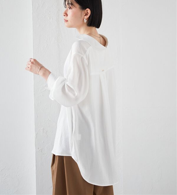 RANAN（ラナン）の「2WAYサテンスキッパーシャツ（シャツ）」｜詳細画像