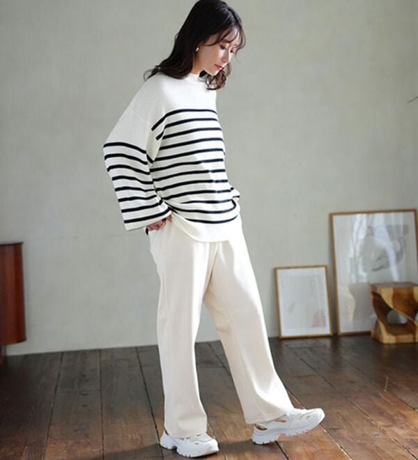 A HAPPY MARILYN（アハッピーマリリン）の「【選べる丈】裏フリースで家でも外でもあったか ふっくら コーデュロイ イージー ワイドパンツ（ワイドパンツ・ガウチョ）」｜詳細画像